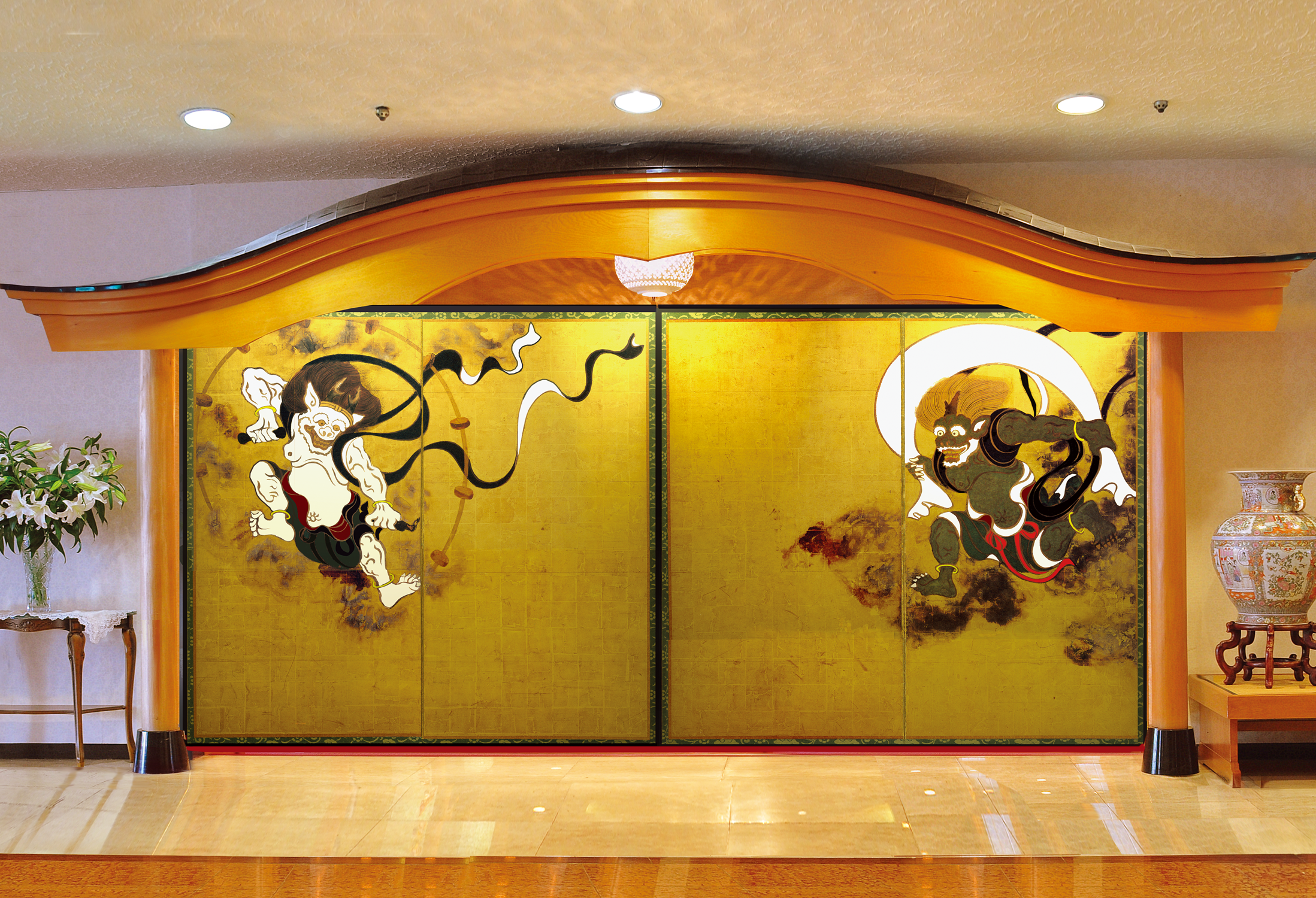 俵屋宗達 風神雷神図 二曲一双