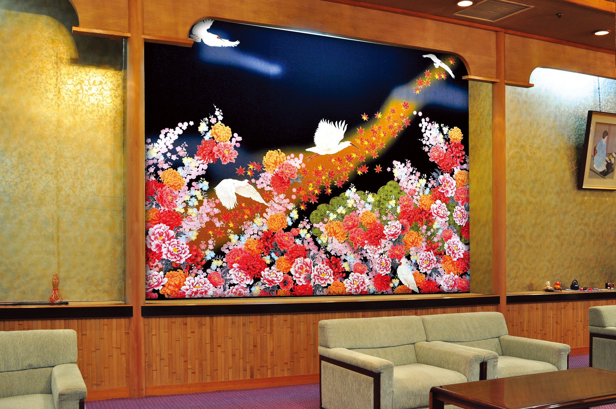 友禅きものカーテン「とき」