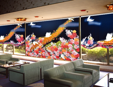 友禅きものカーテン「とき」